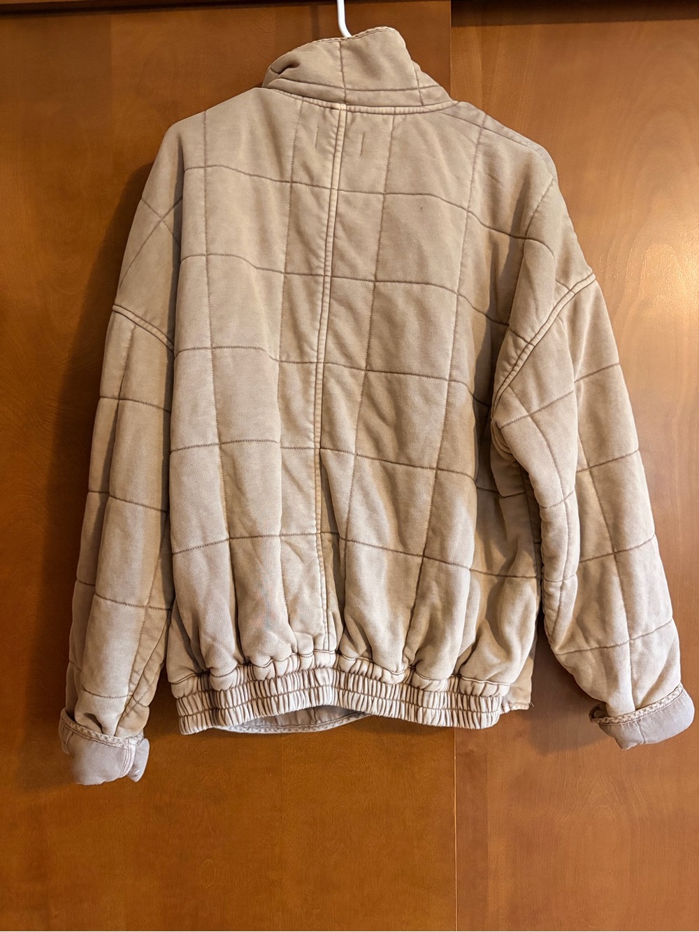 By Together Tan Quilted Bomber Jacket - Picture 3 of 4